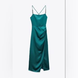 Zara Satin slip dress Never worn removed tags